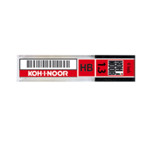 KOH-I-NOOR ASTUCCIO DA 6 MINE IN GRAFITE HB TRATTO 1.3 mm